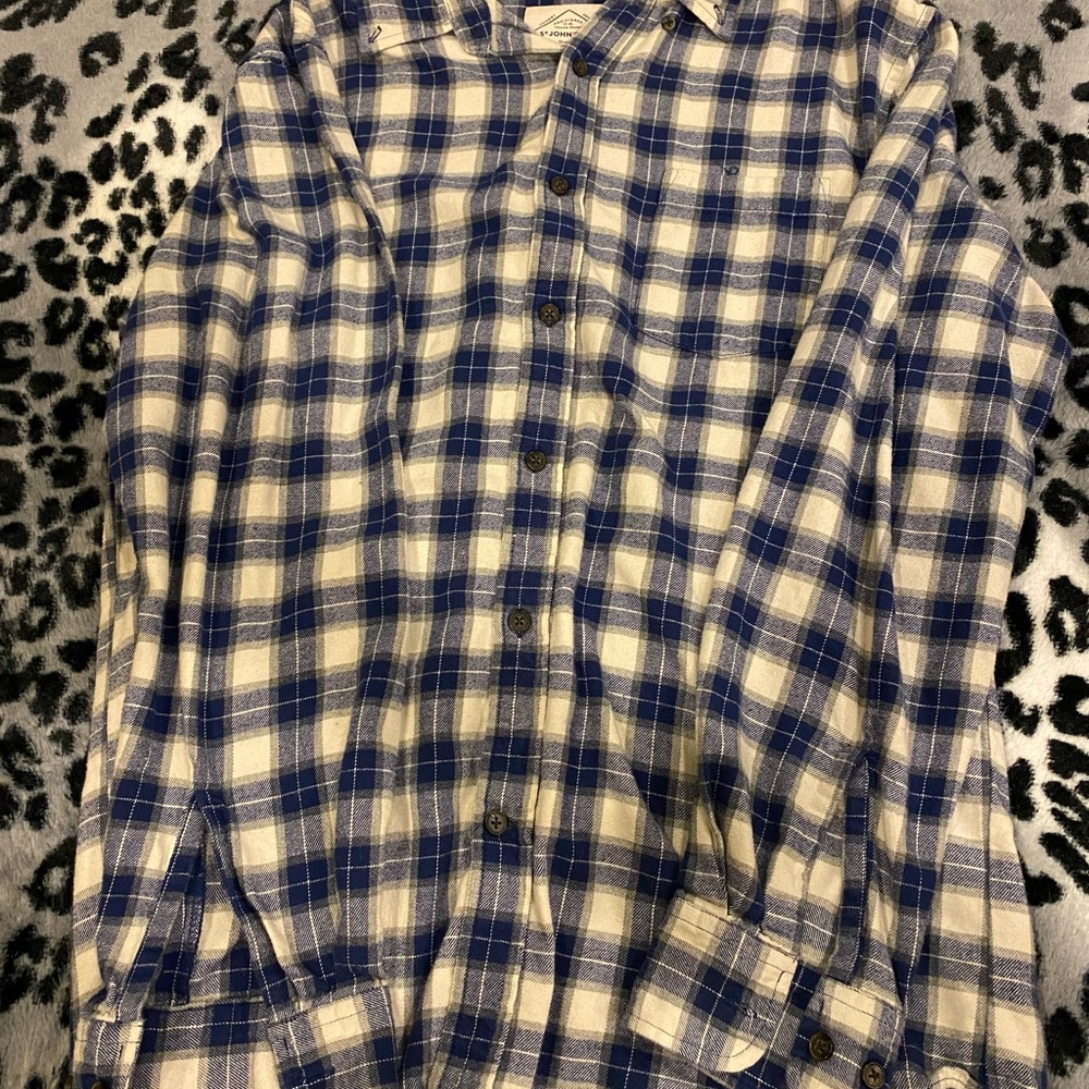 Blue plaid St. John’s medium
